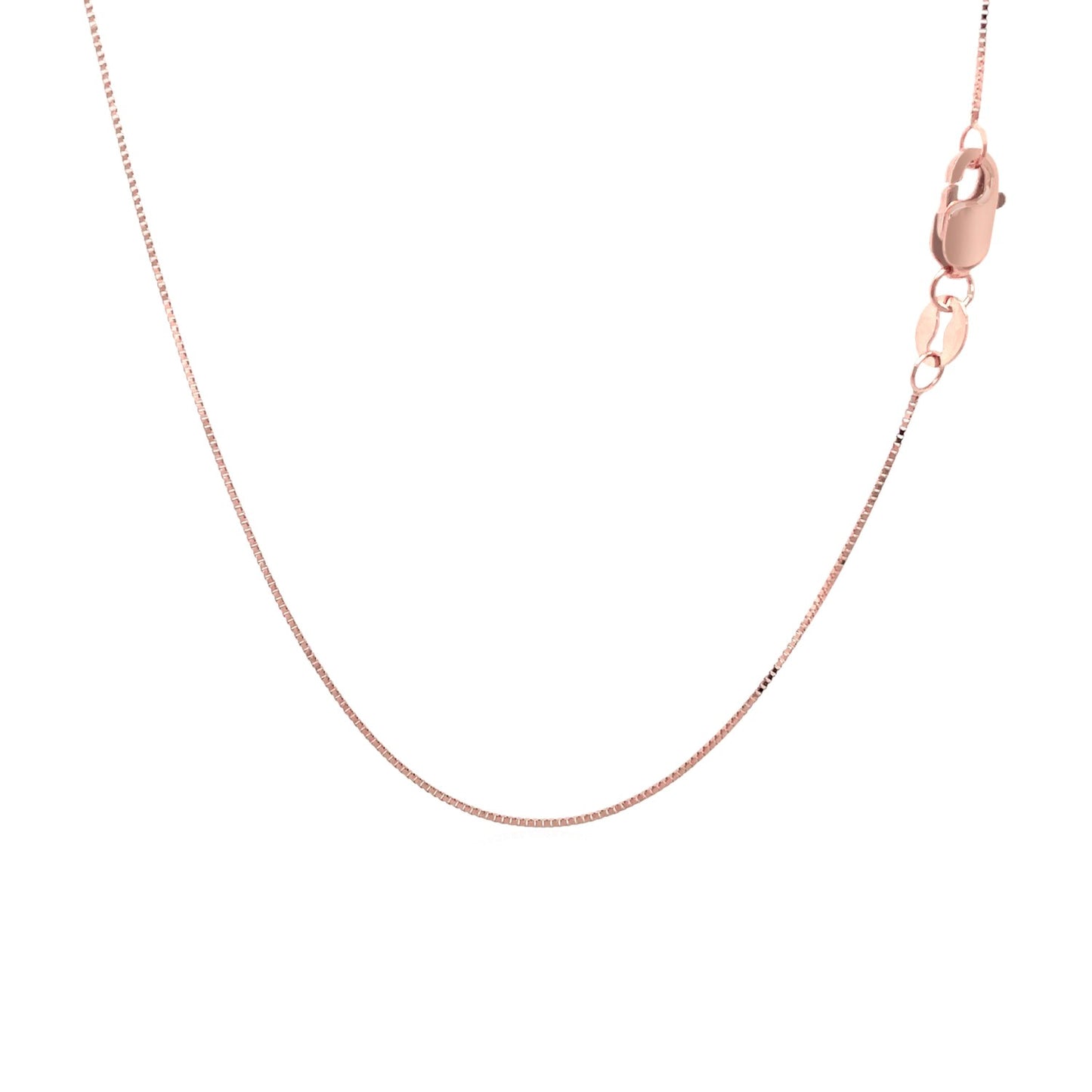 14k Rose Gold Classic Box Chain (0.45 mm)