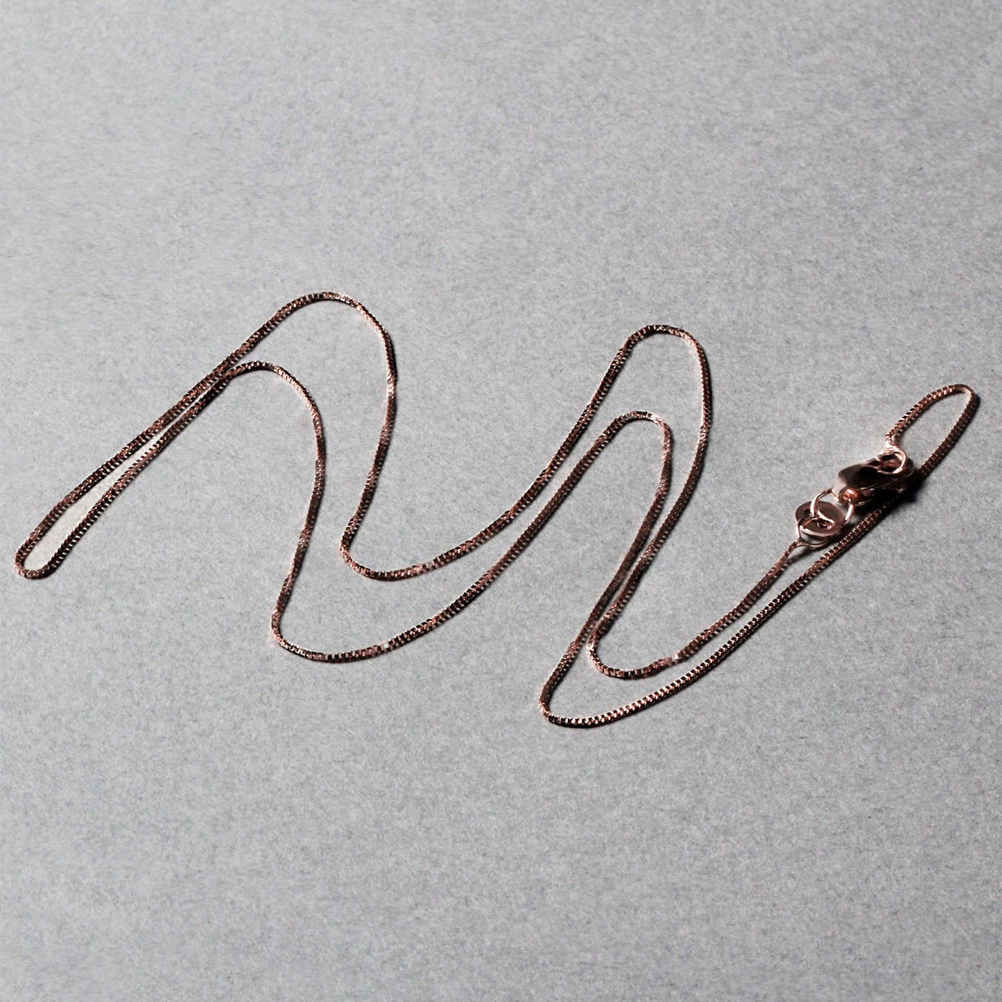 14k Rose Gold Classic Box Chain (0.45 mm)