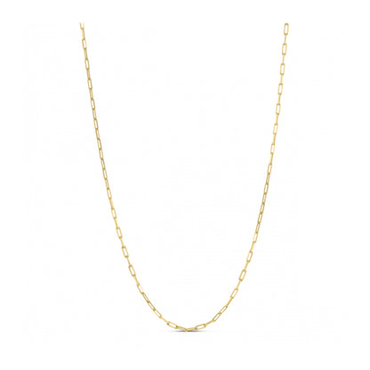 Sterling Silver Gold Plated Paperclip Chain (1.80 mm)