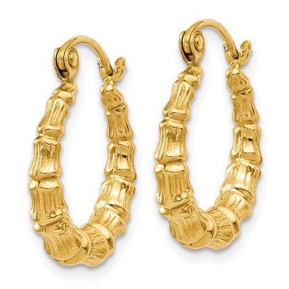 Bamboo Hoop Earrings