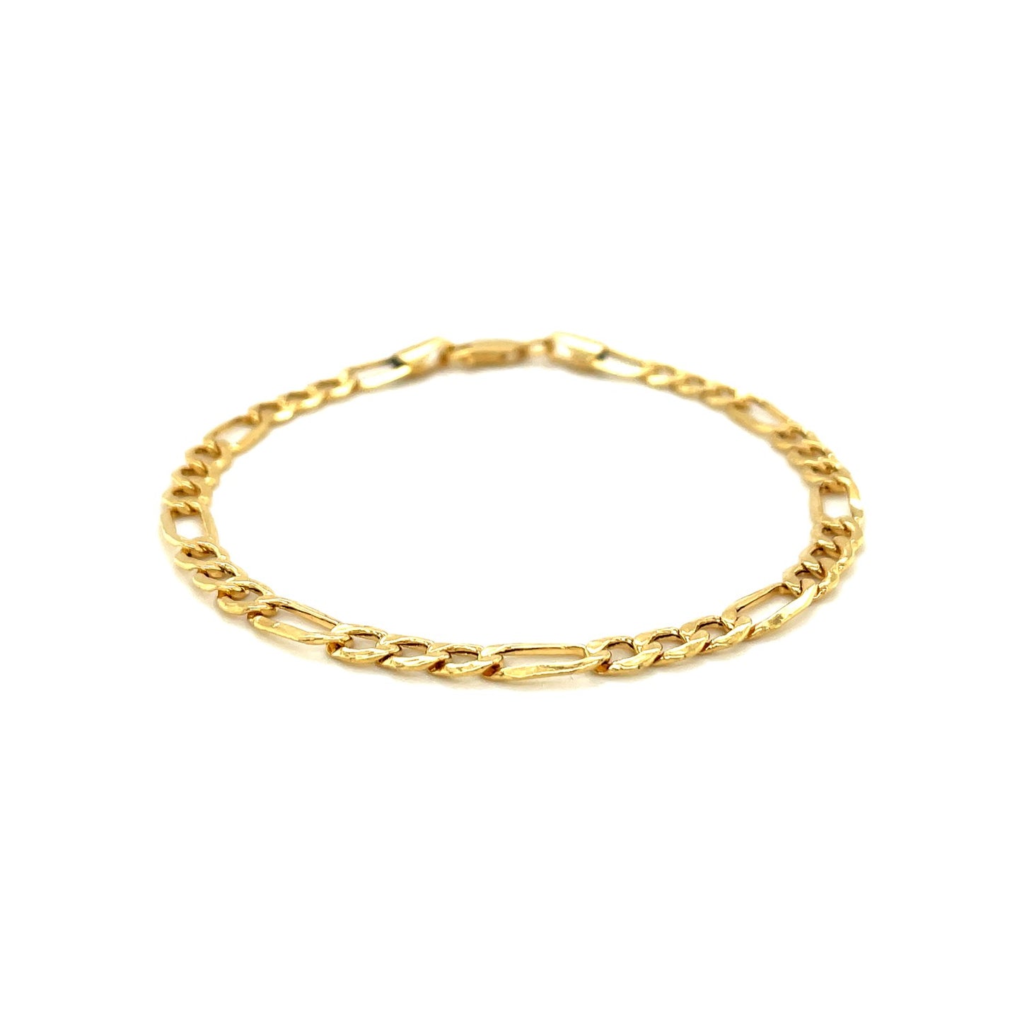 4.6mm 14k Yellow Gold Lite Figaro Bracelet