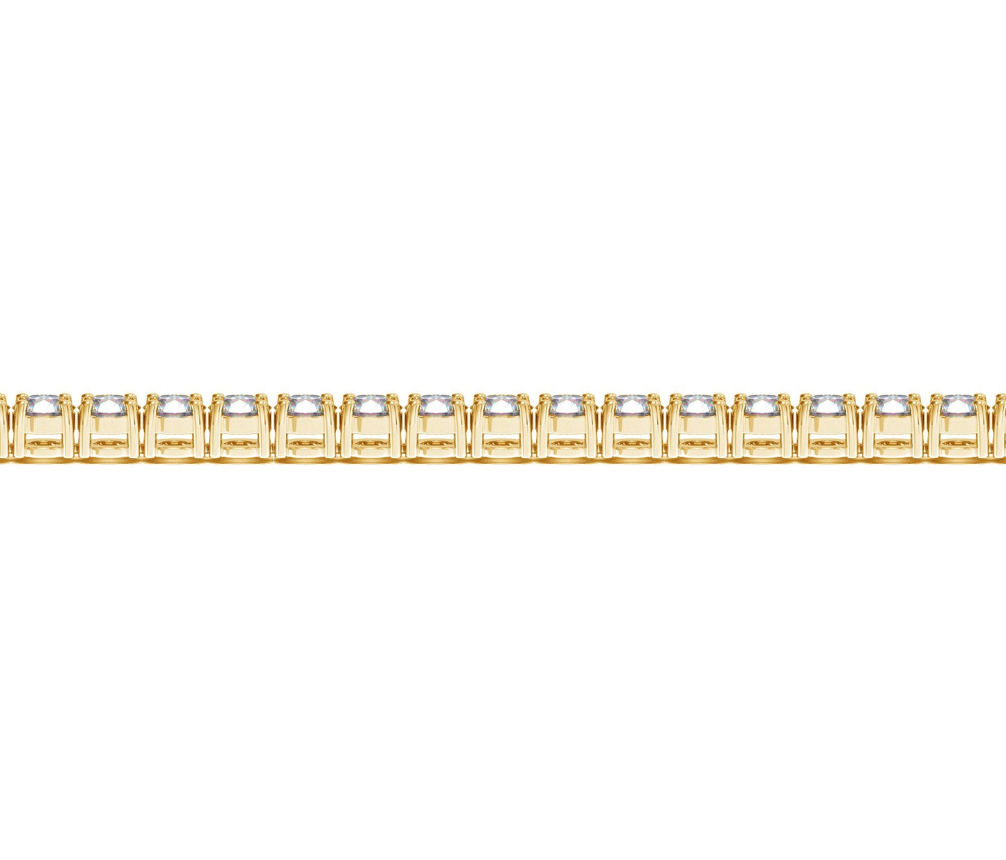 Lab Grown Round Diamond Tennis Bracelet in 14k Yellow Gold (10 cctw F/G  VS2/SI1)