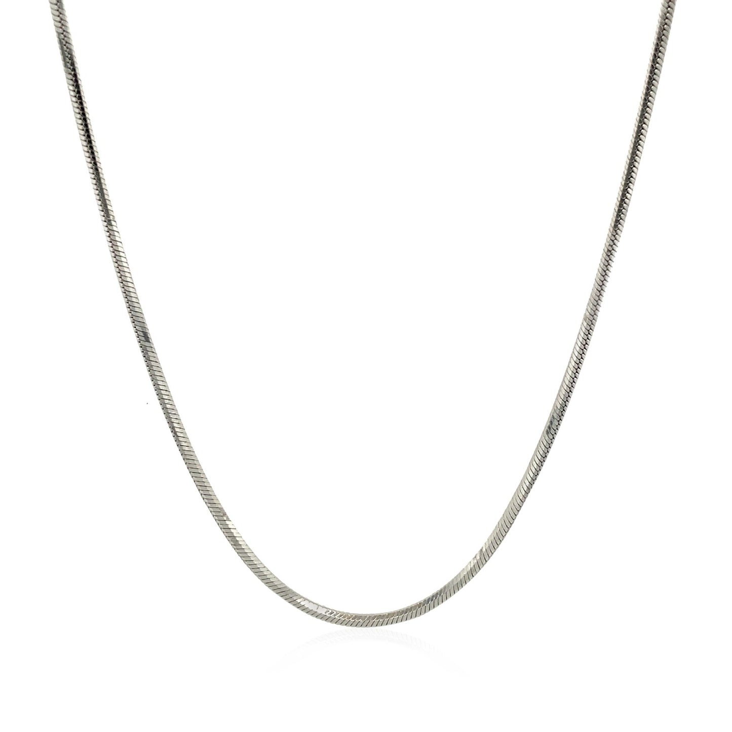 Sterling Silver 1.2mm Snake Style Chain