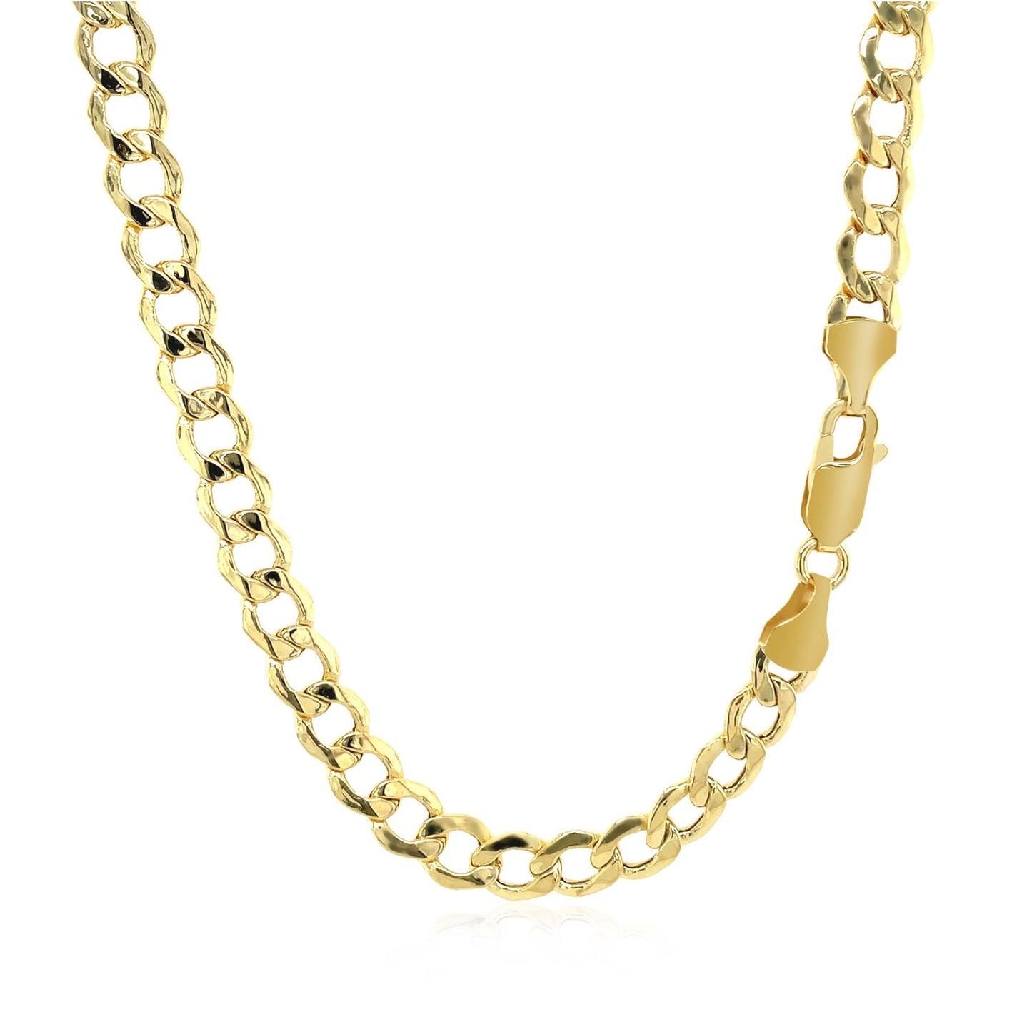 5.3mm 14k Yellow Gold Curb Chain