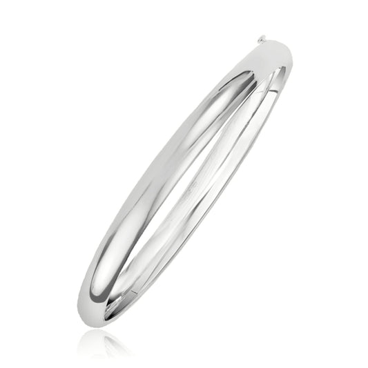 Classic Bangle in 14k White Gold (5.0mm)