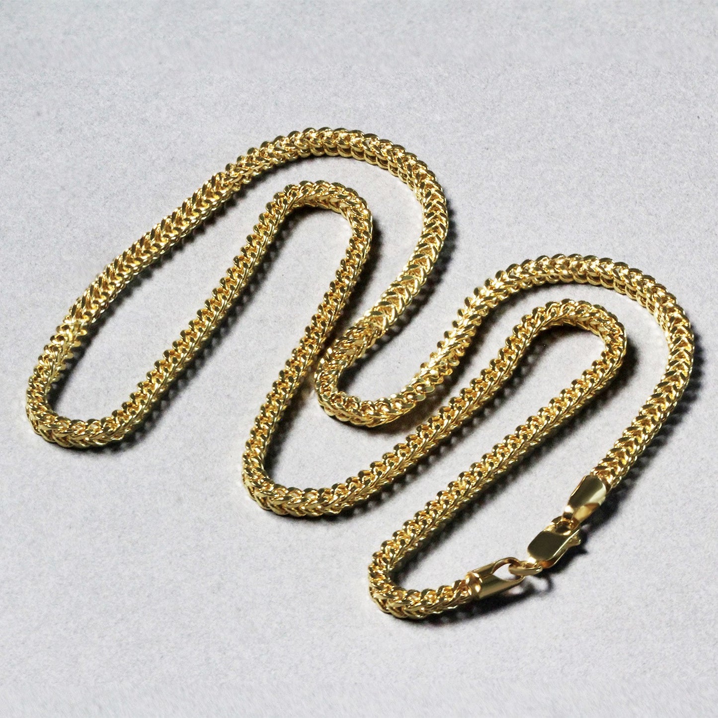 14k Yellow Gold 3.3mm Light Weight Wheat Chain