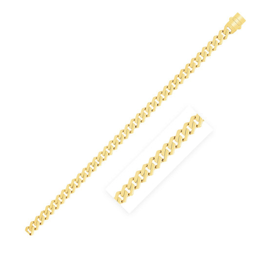 14k Yellow Gold High Polish Modern Lite Edge Chain (8.0mm)