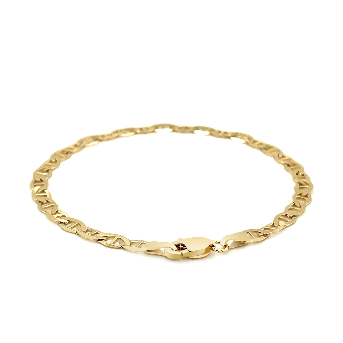 4.5mm 10k Yellow Gold Mariner Link Bracelet