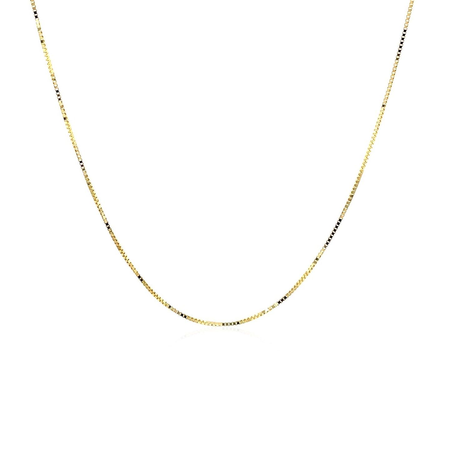 10k Yellow Gold Classic Box Chain 0.45mm