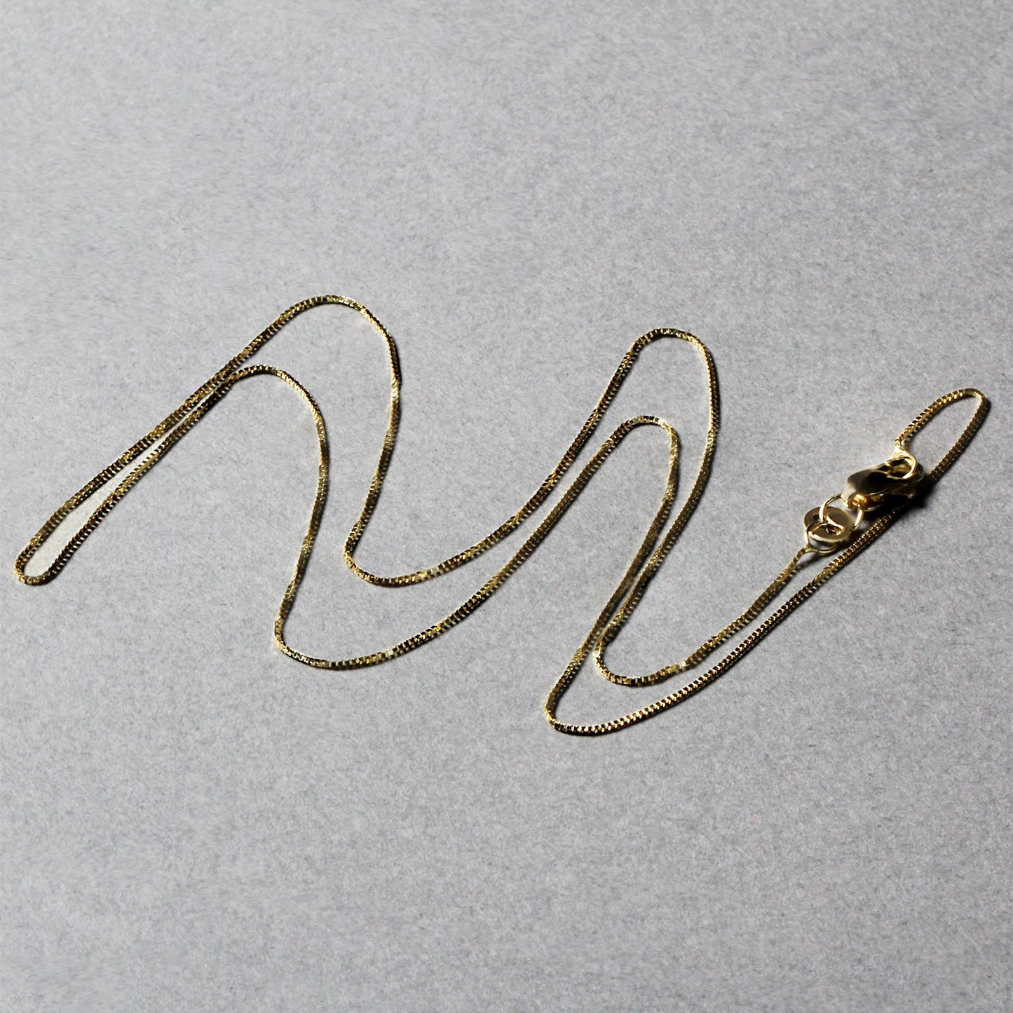 10k Yellow Gold Classic Box Chain 0.45mm