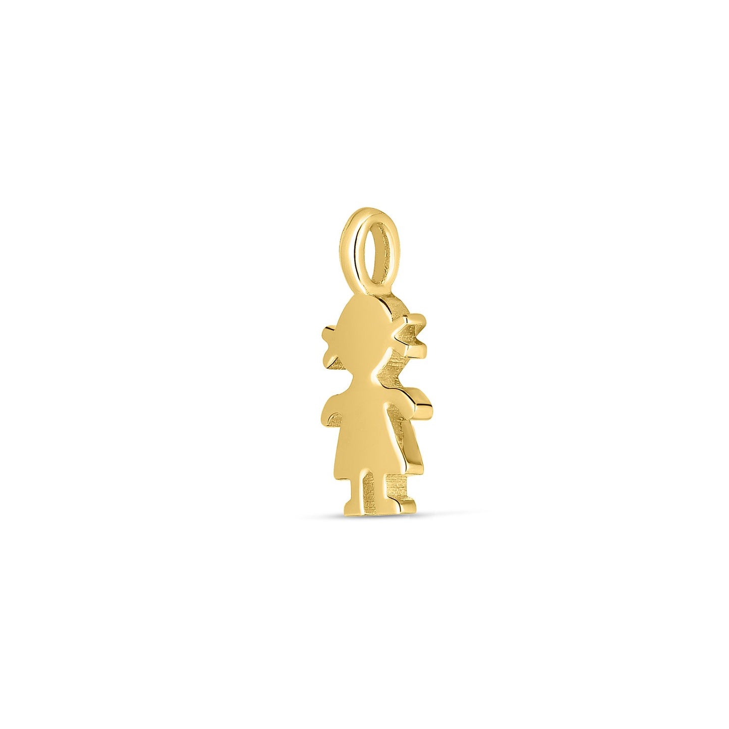 14k Yellow Gold Mini Girl Charm