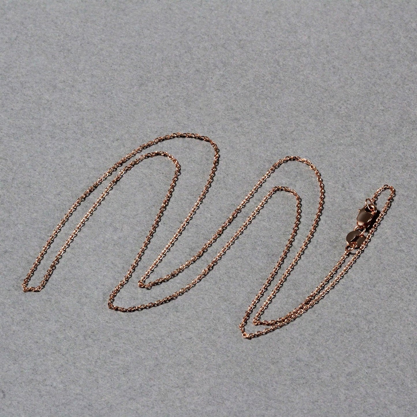 Diamond Cut Cable Link Chain in 10k Rose Gold (0.8 mm)