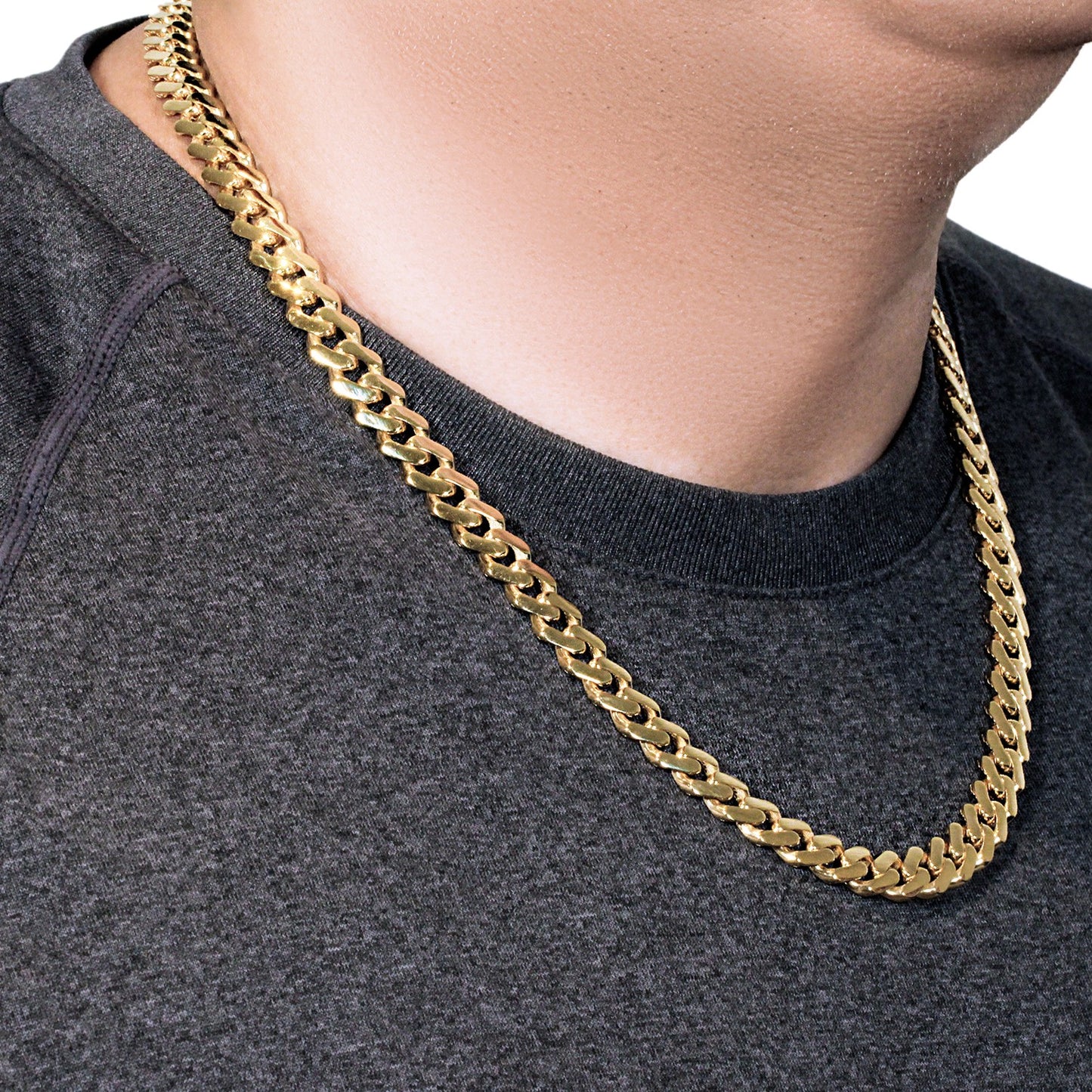 14k Yellow Gold 22 inch Polished Curb Chain Necklace