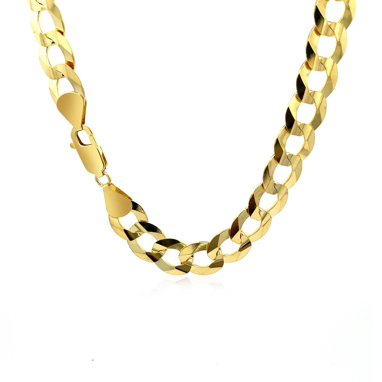 Solid Curb Chain in 14k Yellow Gold (11.23mm)