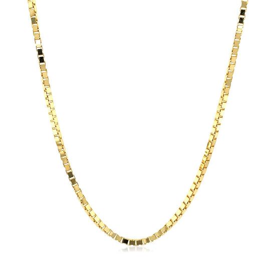 1.6mm 14K Yellow Gold Classic Box Chain